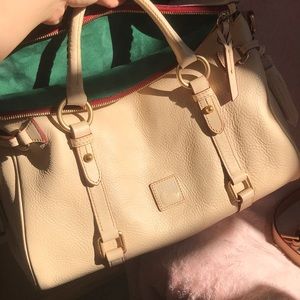 Medium Florentine satchel in bone